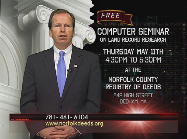Norfolk County Registry of Deeds - Computer Seminar 5-1-2017