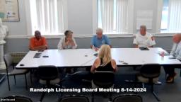 Navigate to Licensing Board 8-14-2024