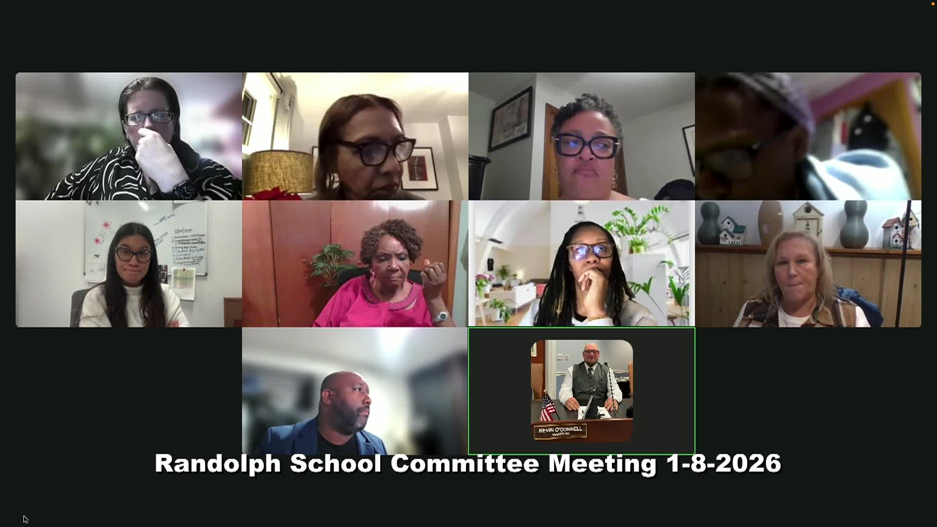 Thumbnail image for School Committee Meeting 1-8-2026
