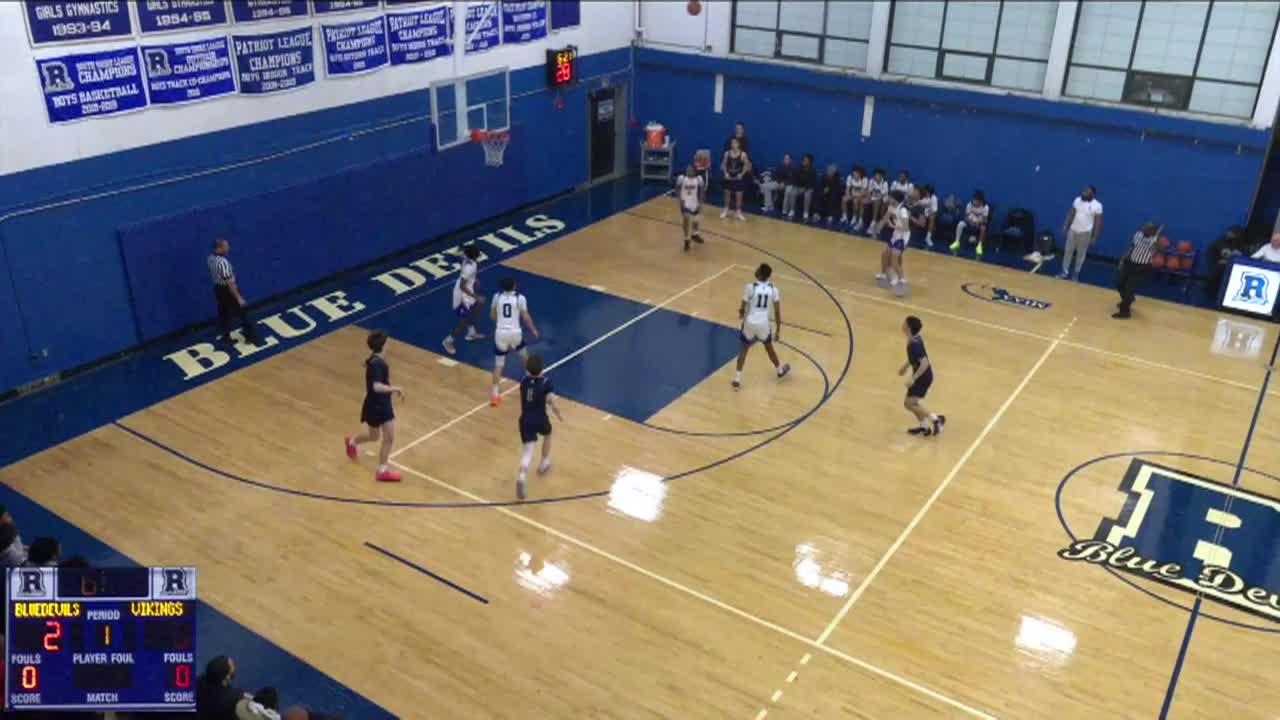 Thumbnail image for RHS Boys Varsity Basketball vs. East Bridgewater 1-13-2026