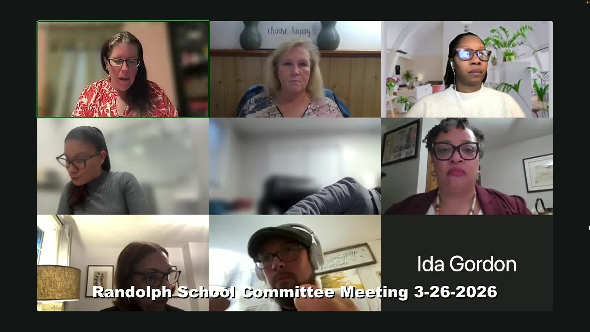 Thumbnail image for School Committee Meeting 3-26-2026