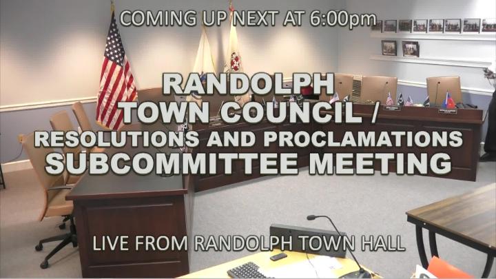 Thumbnail image for Town Council-Resolutions and Proclamations Subcommittee 5-19-2026