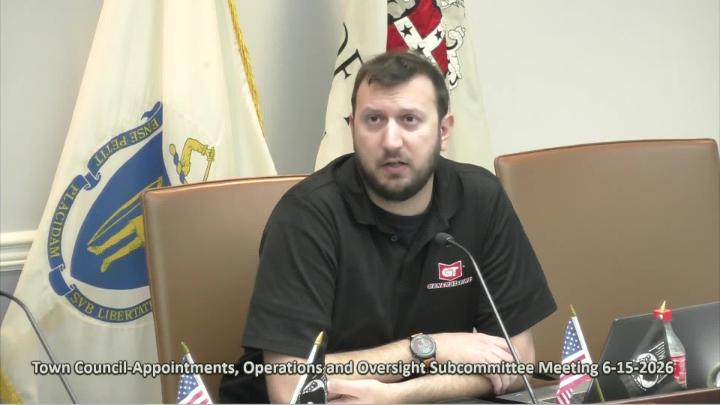 Thumbnail image for Town Council-Appointments, Operations and Oversight Subcommittee 6-15-2026