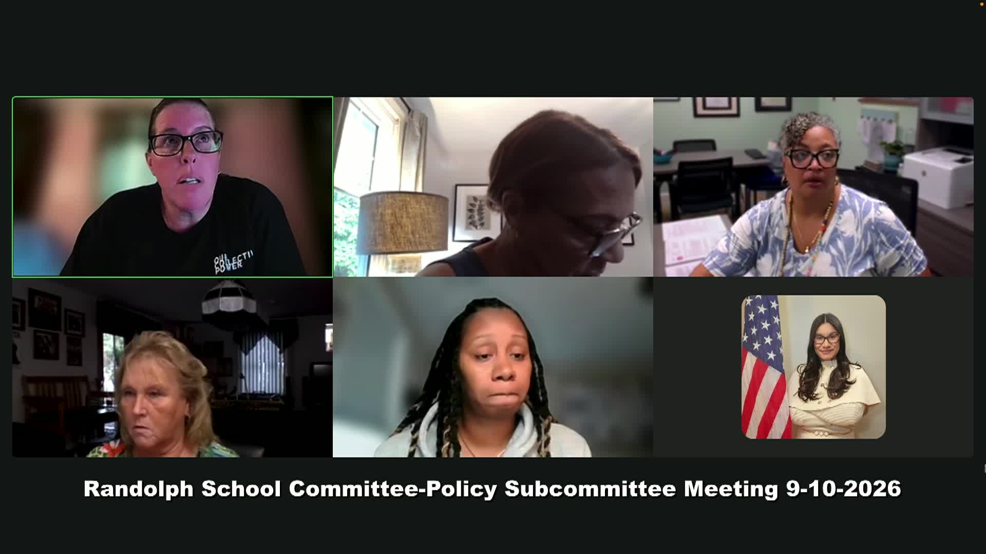 Thumbnail image for School Committee-Policy Subcommittee 9-10-2026