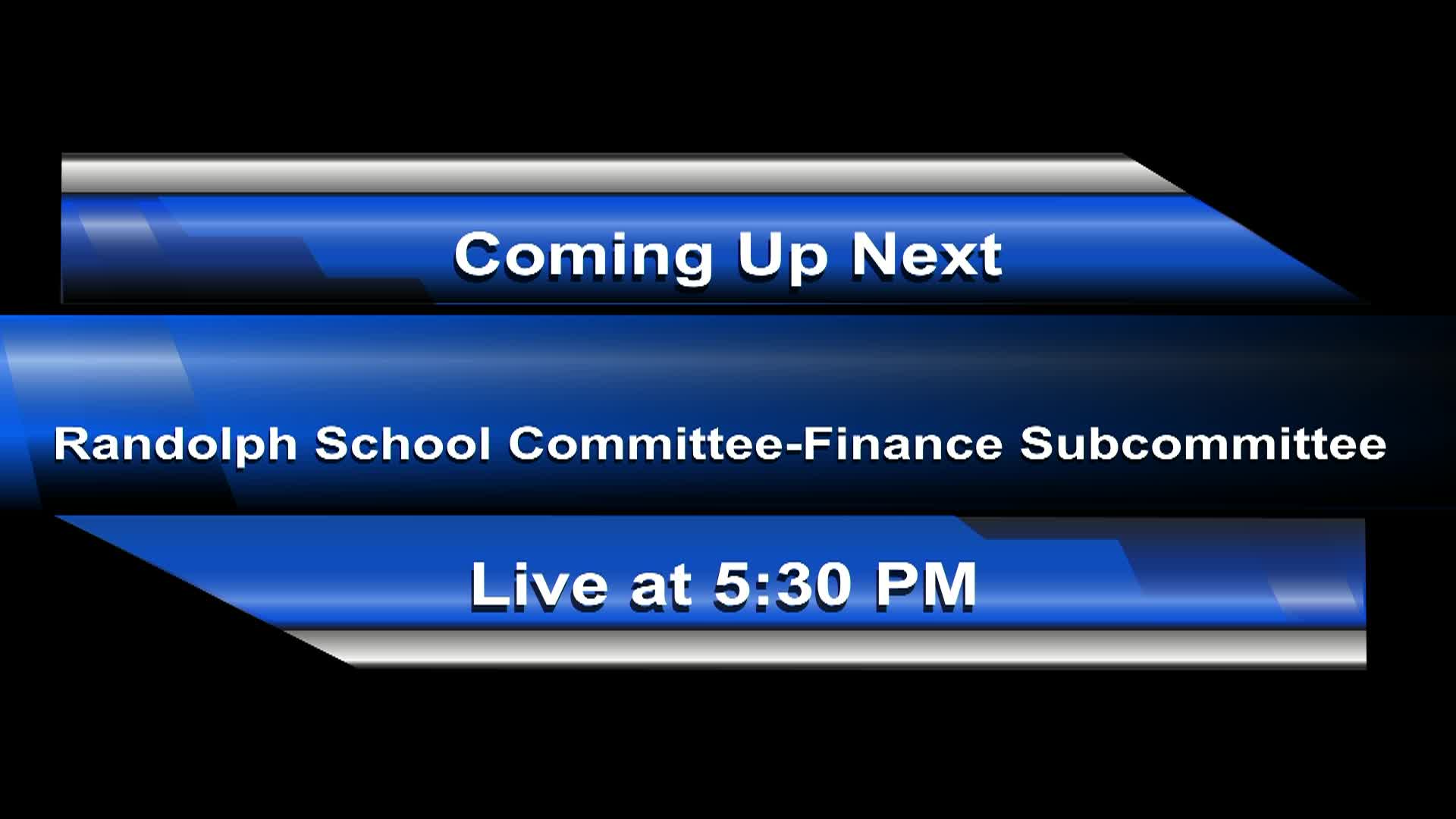 Thumbnail image for School Committee-Finance Subcommittee 9-24-2026