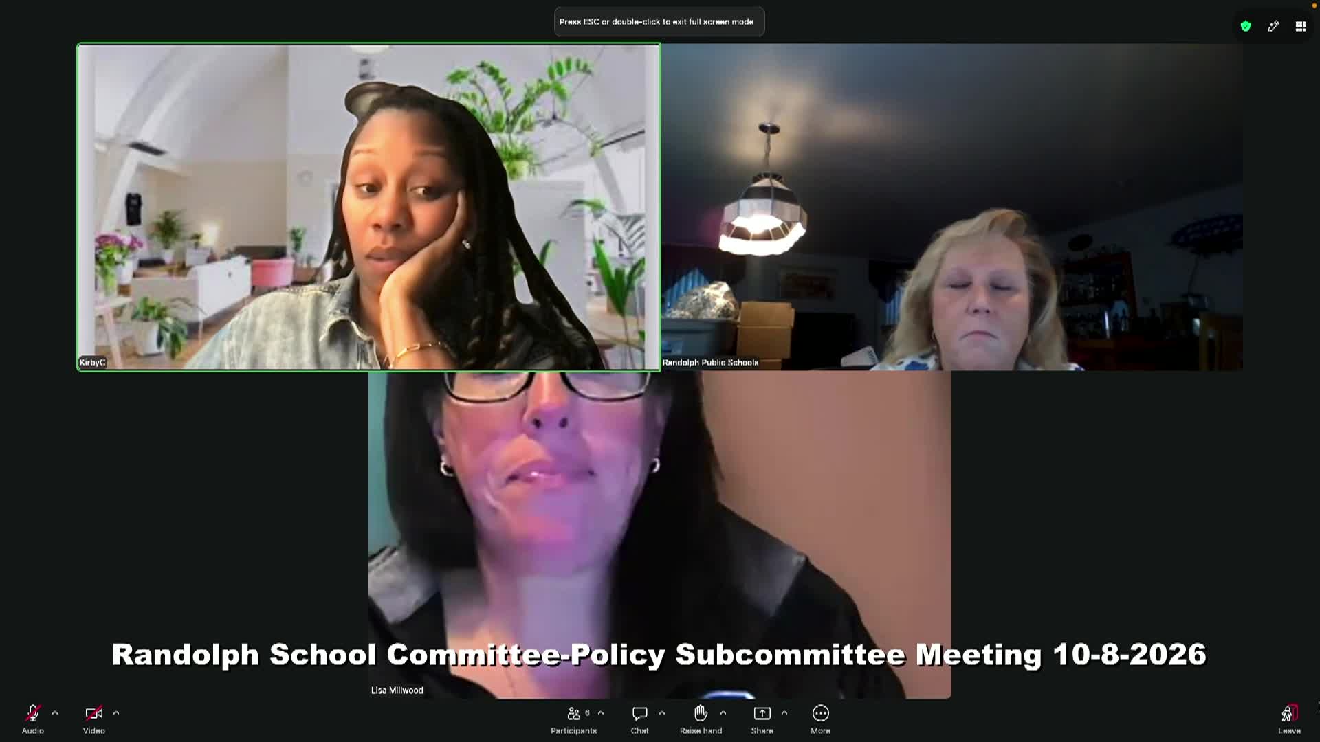 Thumbnail image for School Committee-Policy Subcommittee 10-8-2026